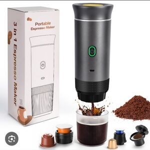 Portable Espresso Maker - Charcoal Color